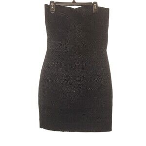 L'atiste By Amy “Bandage” Dress Scallop Edge Sz M, LBD Cutout Back 2 Zip…